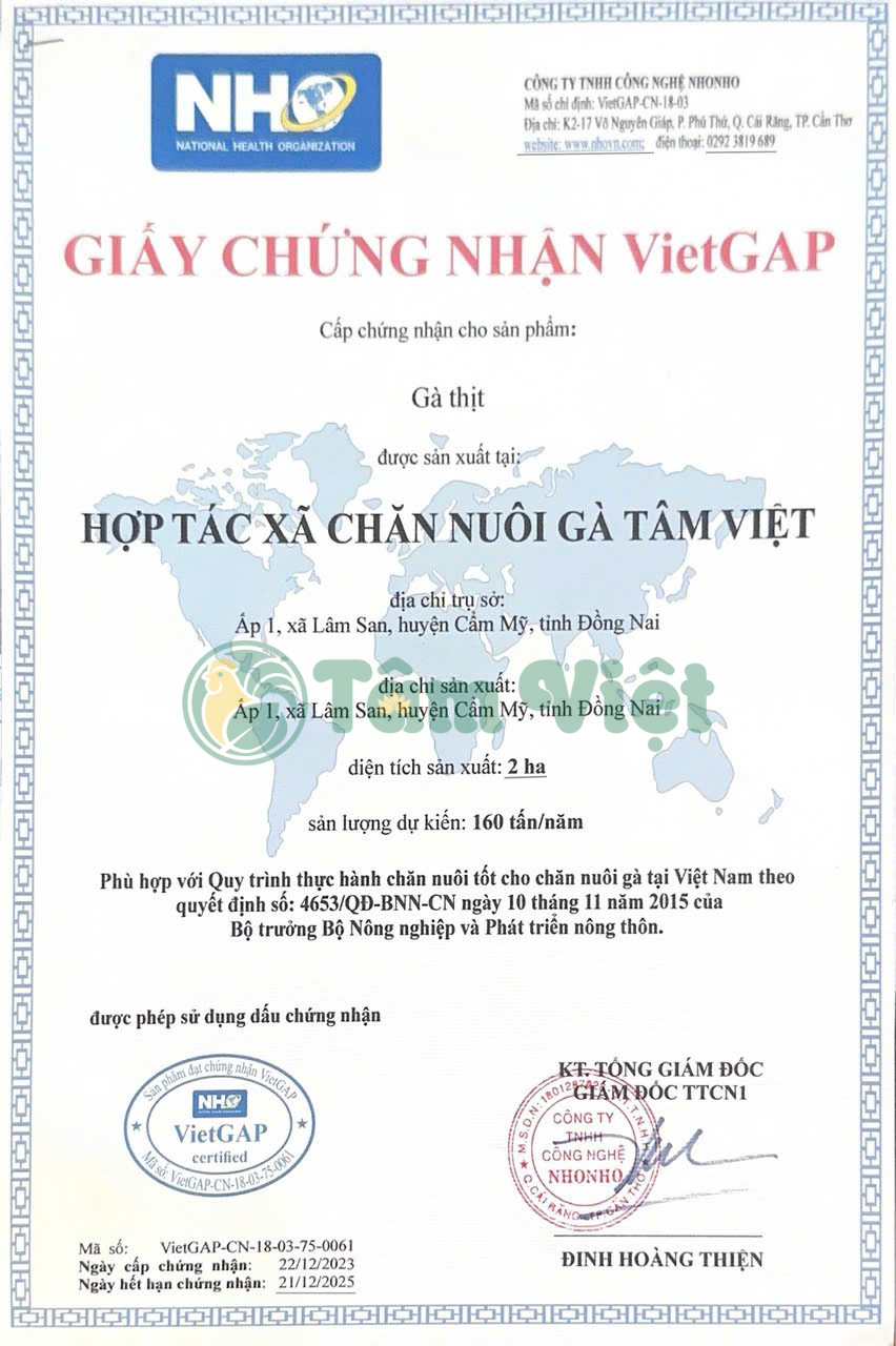 VietGAP Tâm Việt